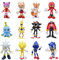 Mini Figures Set, 12PCS Sonnic Ornament Cake Toppers Birthday Party Supplies Cupcake Figurines Birthday Party Cake Decoration Supplies for Party Decoration Supplies Baby Shower