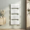 Heilmetz Bathroom Towel Radiator White, Heated Towel Rail 1200 x 500mm Flat Panel Towel Radiator Towel Warmer Modern Central Heating Space Saving Radiators for Bathroom