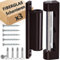 Fibreglass Door and Window Hinges Set of 10 - Door Hinge, Door Hinge, Window Hinge, Renovation Hinge, Window Fittings Replacement Parts, for Insect Protection Door (Brown, 3 Hinges)
