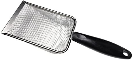 Pala de sustrato de arena para reptiles de acero inoxidable