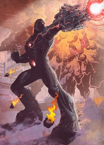 Displate Offiziell DC Comics MetallPoster Magnetische Befestigung Inklusive Lizenziert Bilder Hochwertiges Poster Classic Heroes Posters - Cyborg 45 cm x 32 cm