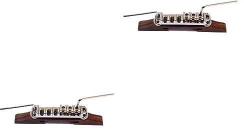Amosfun 2st Klassische Gitarre Bassgitarren Bassbrücke Sattelmutter Für Gitarre Rollensattel Brücke Gitarrenbrücke Aus Holz Brücke Saitenhalter Palisander Verstellbar Rollensättel Zubehör