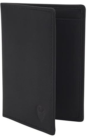 GERMANUS Eui Portefeuille en cuir pour carte grise et cartes de crédit Noir, Noir , Taille unique, Classique