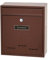 HWJFDC Briefkasten Retro Mount Mailbox Abschließbarer Postbriefkasten for den Außenbereich(Brown)