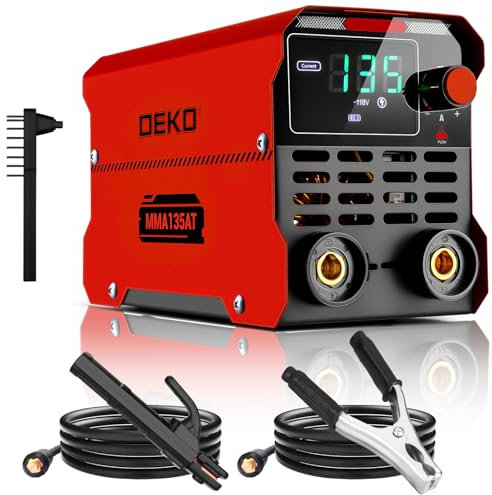 Mini Soldador Inverter Stick/Lift TIG: Kit de Soldadora ARC Portátil DEKOPRO de 135Amp a 220V MMA, con Pantalla LCD Digital IGBT, Inicio Rápido, Fuerza de Arco, Anti-Anteado