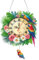 DIY 5D Diamond Painting Wanduhr, Diamant Malerei Uhr Anhänger Stickerei Kreuzstich Mosaik, Diamant Painting Wand Uhr mit Kette Malen nach Zahlen Schlafzimmer Wohnzimmer Deko (T)