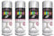 PNJB All Purpose White Satin Finish Spray Paint, Quick Drying, All-Purpose Spray Paint, Surface Matt Finish, Use on Metal Wood & Plastic, 250ML, (4PCS)