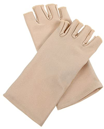 WATIIFUFU Damen UV Schutz Fingerlose Handschuhe Leichte Outdoor Sonnenschutzhandschuhe Für Radfahren Und Fahren Hautfarbene Und Atmungsaktive Handgelenkhandschuhe