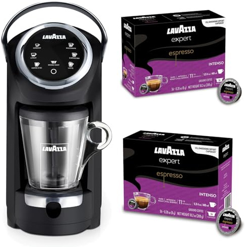 Lavazza Classy Plus Coffee Maker with Intenso Capsules 72 count