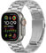 Anlinser Bracelet en Métal Compatible avec Bracelet Apple Watch 49mm 46mm 45mm 44mm 42mm Aucun Outil Requis, Bracelet de Remplacement Pour iWatch Ultra 2/Ultra SE Serie 10 9 8 7 6-1 (Argent)