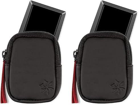 honju Bike Echtleder-Tasche für Bosch Kiox/Kiox 300 E-Bike/Pedelec (Displayschutz, Innentasche für Schlüssel, Schutz vor Kratzern & Schmutz) - schwarz (Packung mit 2)
