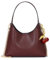 GSenhui Mini Handtasche Damen Hobo Bag Große Umhängetasche Tragetasche Tote Bag Damen Small Shoulder Bag Women Handbag mit Rot Kirschanhänger für Pendeln