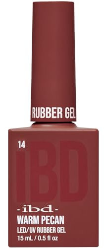 IBD Rubber Gel – Warm Pecan – 15ml – MADE IN USA – Premium Nagellack für langlebige Maniküre und glatte Nägel – LED/UV Lack