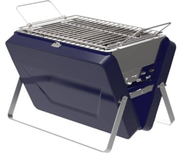 PMS Portable Camping Charcoal Grill, Folding Stainless Steel Stove for Outdoor Cooking BBQ Camping Hiking Picnic Backpacking