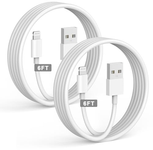 iPhone Carplay Cable,2Pack Car Charger Cord,USB A to Lightning Cable Fast Charging Data Transfer for Apple iPhone 14/13/12/11 Pro Max XR XS X 8 7 6 Plus SE Charger Car Charging Cord 3ft