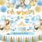 WINAROI Babyparty Deko Junge,Baby Shower Deko Luftballons,Blau Weiß Babyshowerparty Deko,Baby Party Dekoration,Mommy to Be,Luftballon Geburtstag