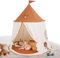 Spielzelt Kinderzelt,Spielzelt für Kinder, Prinzessin Prinz Schlosszelt, tragbares Pop-up Indianerzelt, Gartenhaus Tippi Zelt, Kinderzimmer Spielhaus, Geburtstag Weihnachts Geschenk (Brauner Bär)