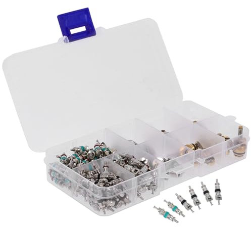 Mikinona 1Ensemble Kit Complet de Noyaux de Valve pour Climatisation Automobile Adaptés à Réparation Systèmes de Réfrigération des Voitures