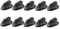 SHINEOFI 10Pcs Rotate Winding Earphone Cable Clip Black Clothing Mount for Headphones Earphones and Wire Cable Clamp for Secure Attachment