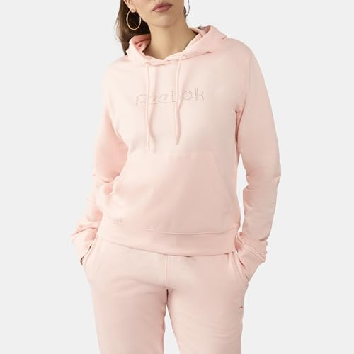 Reebok Studded Logo Hoodie Pink