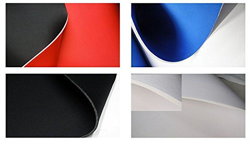 Fabrics-City WEIß/WEIß 5MM STRETCH NEOPREN-IMITAT STOFF DOUBLEFACE NEOPRENSTOFF STOFFE, 4111