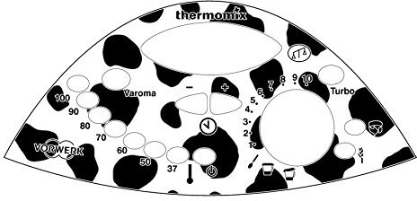 Thermodernizate.com Vinilo botonera tm31 Modelo Vaca