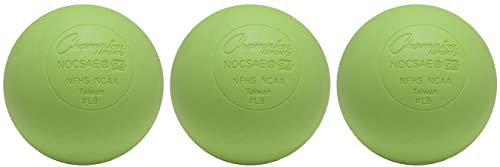 Champion Lacrosse Ball NFHS NCAA Massagetherapie, Grün, 3 Stück