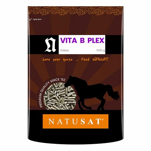 NATUSAT Vita B Plex Pellets 1000 g - Vitamin B, Pferdevitamine, Ergänzungsfutter für Pferde