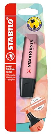 STABILO BOSS ORIGINAL Pastel - Evidenziatore - Pack da 1 - Rosa Antico