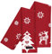 Ragged Rose Tracy Red Reindeer Xmas Tea Towels Weihnachtliche Geschirrtücher, Baumwolle, rot, 50 x 70 cms, 2