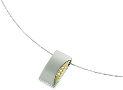 Boccia Damen-Anhänger Titan Zirkonia weiß - 0793-04