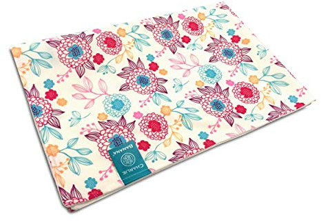Charlie Banana Bio Baumwolle Wickelauflage mit Peony Blossom Design