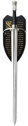 Elbenwald Game of Thrones Longclaw Schwert von Jon Snow zur Deko limitiert mit Wandplatte