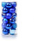 Ectkuee Ø 4 cm / 24pcs Stücke Weihnachtskugeln Set Deko Bunt glänzend Weihnachtsbaum Schmuck Anhänger Weihnachten Neujahr Blau