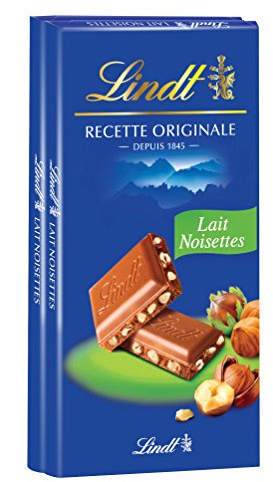 Lindt Recette Originale Lait Noisettes 2 x 100 g - Lot de 2