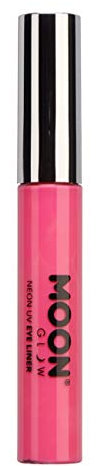 Moon Glow, Neon UV Eyeliner 10 ml, leuchtet hell unter UV-Beleuchtung! (Intensives Rosa, 10 ml (1er-Pack))