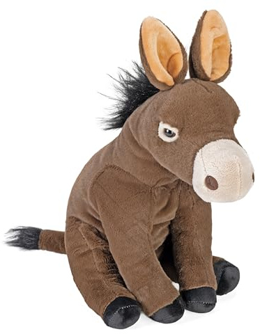 Wild Republic Mule Plush, Cuddlekins Cuddly Soft Toys, Kids Gifts, 30 cm, Brown