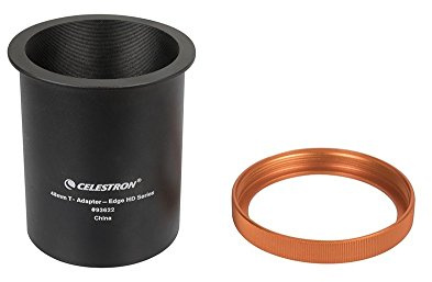 Celestron 48mm T-Adapter for EdgeHD 9.25”, 11”, and 14” | Optimized for Full-Frame Cameras, Reduces Vignetting, 48mm Light Path, Secure Camera Connection