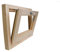 Finestra In Legno - CM L 90 x 50 H Vasistas - Trattata con Impregnante Preservante Naturale - Legno Lamellare - Doppio Vetro - Maniglia
