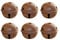 Supvox 24pcs Glöckchen Christbaumschmuck 40mm Rostig DIY Weihnachtsanhänger Weihnachtsdeko Weihnachten Party Dekoration