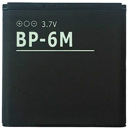 Akku kompatibel mit Nokia BP-6M BP6M N73 N93 9300 6280 Hohe Kapazität 1100 mAh