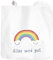 Moonworks® Jutebeutel Regenbogen Alles wird gut Mutmacher Geschenk Trost Aufmunterung positiv denken durchhalten weiß 2 lange Henkel