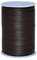 Cords Essentials Round Genuine Leather String Cord, Rope for Jewelry Making, Necklaces, Bracelets, Kumihimo Braiding, Wraps, Crafts and Hobby Projects (Dark Brown, 2.0 MM)