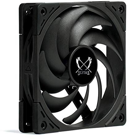 Scythe Ventilador silencioso PWM de la PC WS-120, presión estática optimizada (PWM 300-2400 RPM)