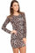GW CLASSYOUTFIT Women's Ladies Girls **Long Sleeve MIDI Dress Stretch Bodycon**Plain Jersey 8-26 (Leopard Print, 20)