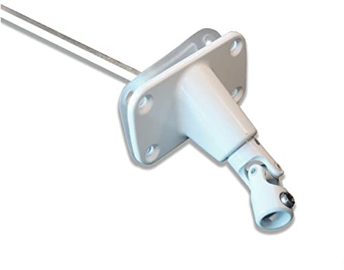 Sortie de Caisson - 90 degrés - 6 pans de 7 - Diamètre 12 mm - Longueur 335 mm - Pour Volet Roulant - Passe Caisson Sortie de Coffre - Fabrication qualité Française - Store Menuiserie