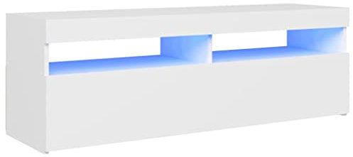 vidaXL TV Schrank mit LED Lowboard Fernsehschrank Fernsehtisch Holzwerkstoff
