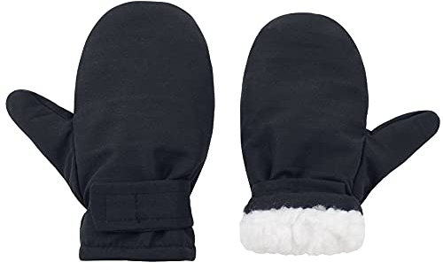 Durio Fäustlinge Kinder Skihandschuhe Winddicht Warme Winterhandschuhe Ski Handschuhe für Jungen und Mädchen Skifahren Schwarz 4-7 Jahre(Tag Size L)