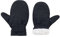 Durio Fäustlinge Kinder Skihandschuhe Winddicht Warme Winterhandschuhe Ski Handschuhe für Jungen und Mädchen Skifahren Schwarz 4-7 Jahre（Tag Size L）