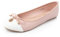 MIGILI 222 Ballerines Femme avec Pointe Contrastée - Chaussures Femme - Ballet Flats (Pink, Size 38)